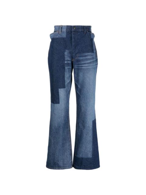 NEEDLES patchwork wide-leg jeans