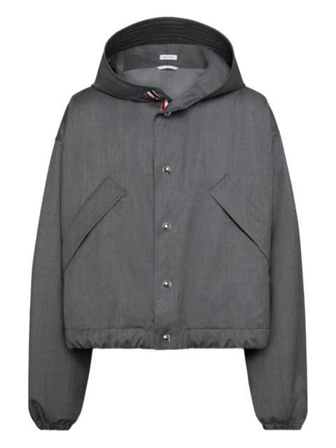 Thom Browne button-fastening hooded jacket
