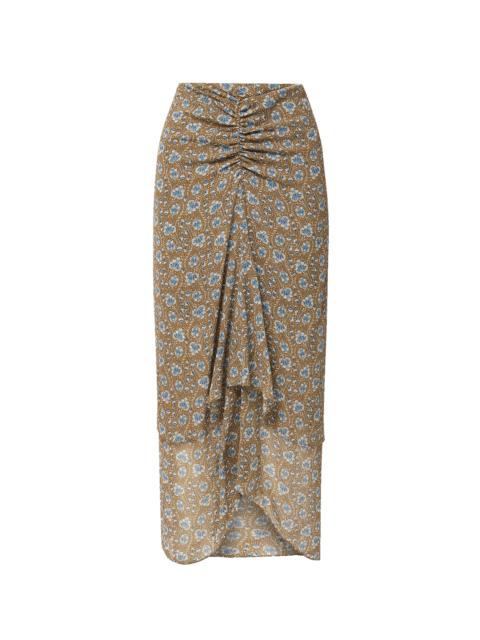 VERONICA BEARD LIMANI FLORAL MIDI SKIRT