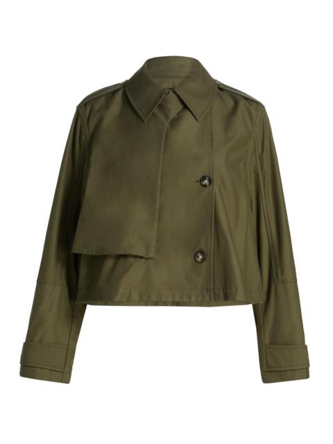 rag & bone Women's Jamie Crop Trench Jacket - Green