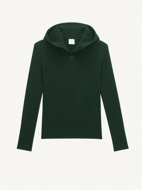 courrèges HOODIE BASIC SIDES