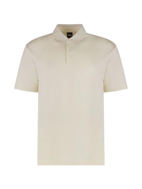 BOSS button-fastening polo shirt