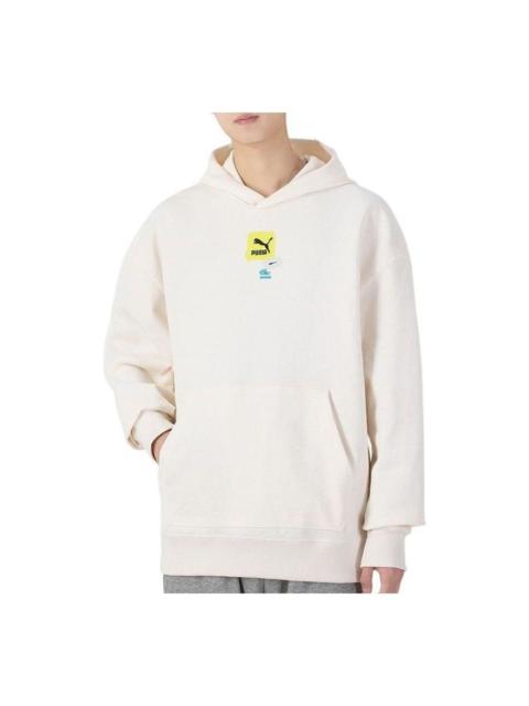 PUMA PUMA Oversize Trend Graphic Logo Hoodie 'White' 536061-65