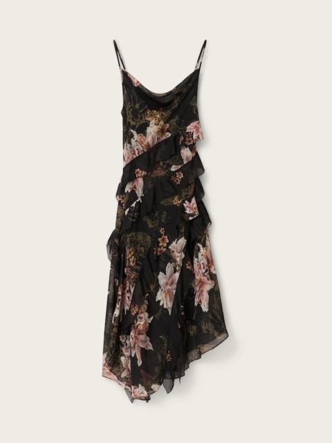 ALLSAINTS RUTH FLORAL SLIP MAXI DRESS