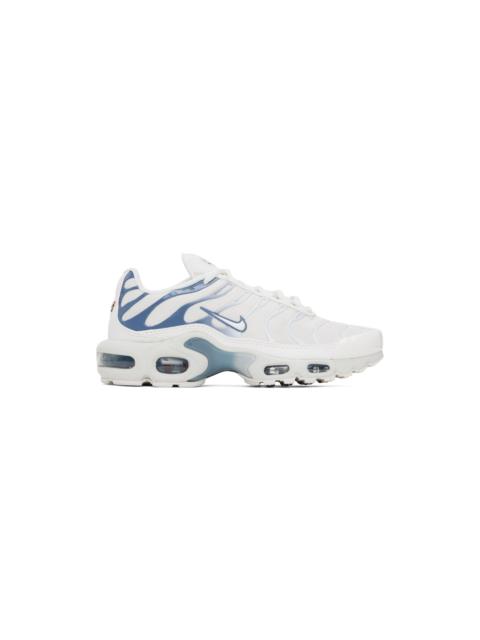 White & Blue Air Max Plus Sneakers