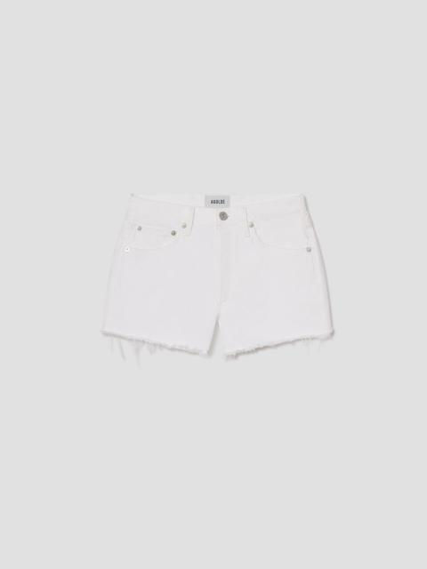 AGOLDE PARKER VINTAGE CUT OFF SHORT IN MARSHMALLOW