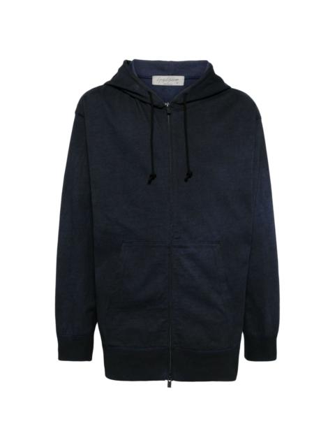 Yohji Yamamoto zip-up cotton hoodie