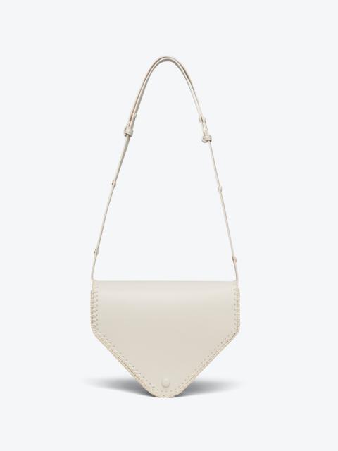 Nanushka THE TRIANGLE BAG MEDIUM - Alt-nappa shoulder bag - Off-white/creme