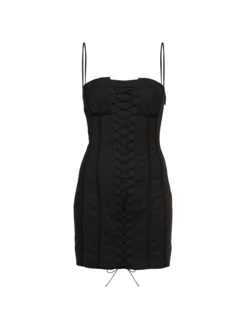 MISBHV Lara lace-up mini dress