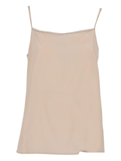 PESERICO beaded-trim camisole top