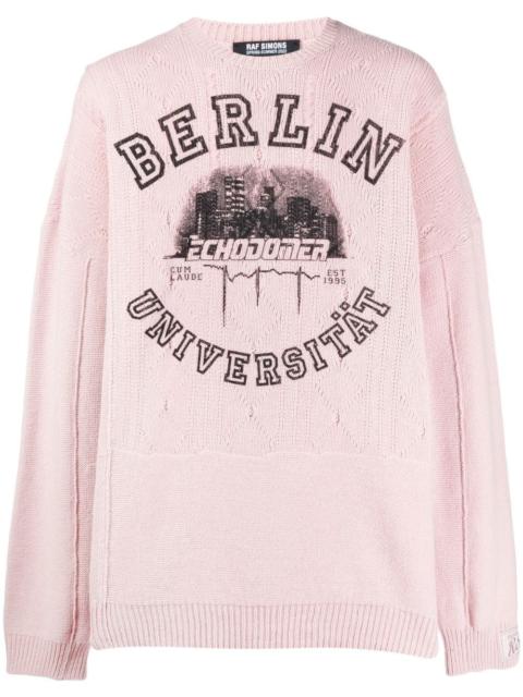 Raf Simons Berlin oversized merino wool jumper