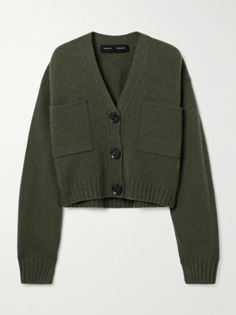 Proenza Schouler Sofia Cropped Cashmere And Wool-blend Cardigan