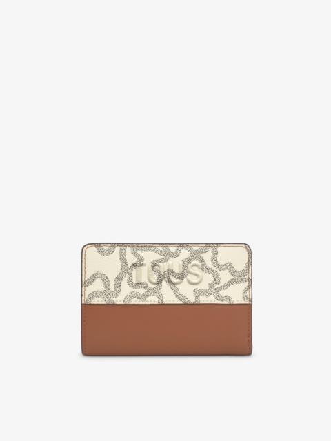 TOUS Camel and beige Wallet Kaos Icon