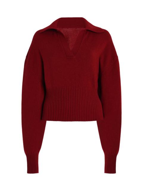 Proenza Schouler Jeanne Eco-Cashmere Sweater red