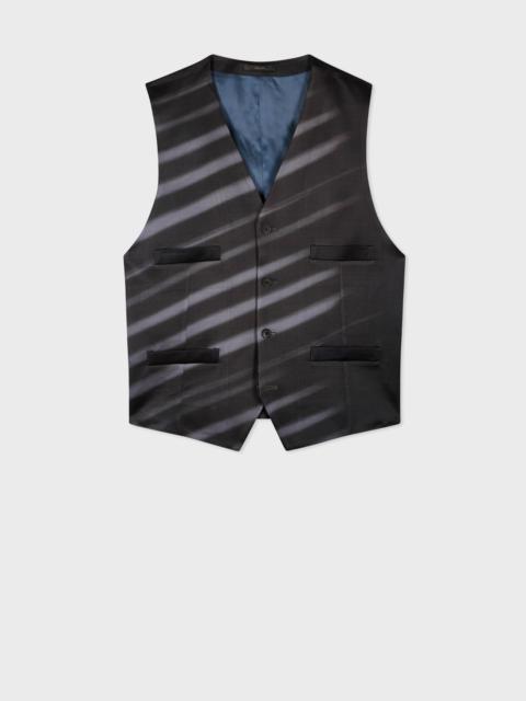 Paul Smith Charcoal 'Morning Light' Viscose-Wool Waistcoat