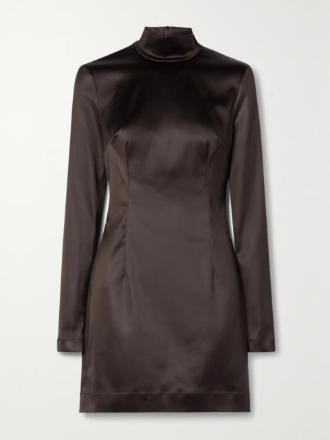 Dolce & Gabbana Coated Stretch-satin Mini Dress