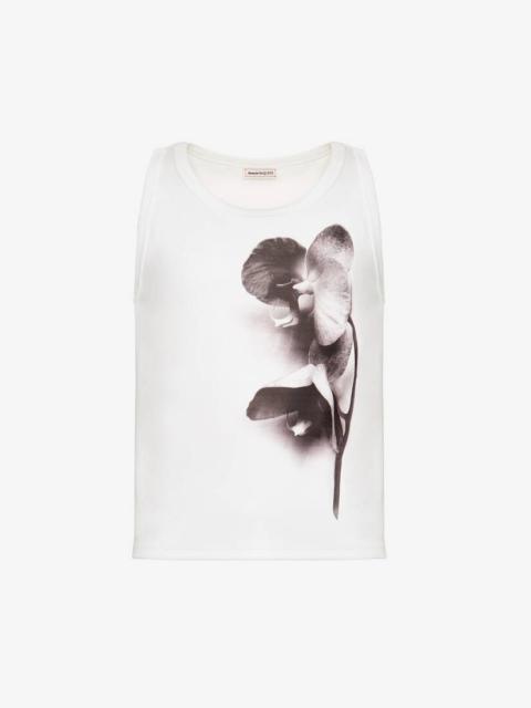 Men's Orchid Sleeveless Top in Putty/black
