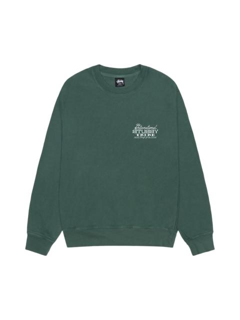 Stüssy 스튜어디스 Crew 안료 염색 'Forest 이름 *