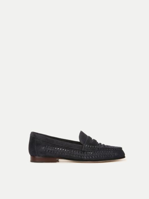 PENNY WOVEN SUEDE LOAFER