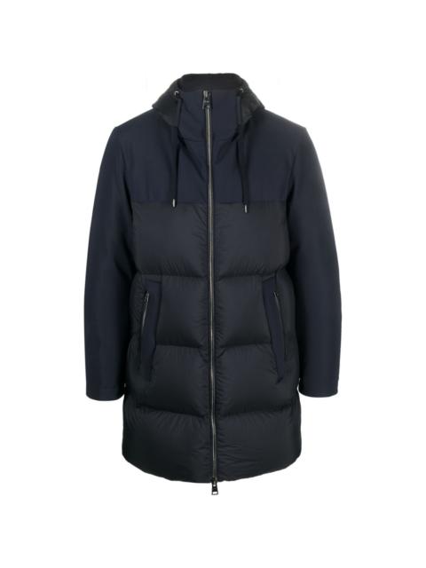hooded goose-down coat