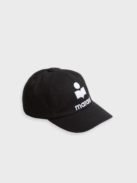 Isabel Marant Cap Tyron Logo Svart/vit ONESIZE