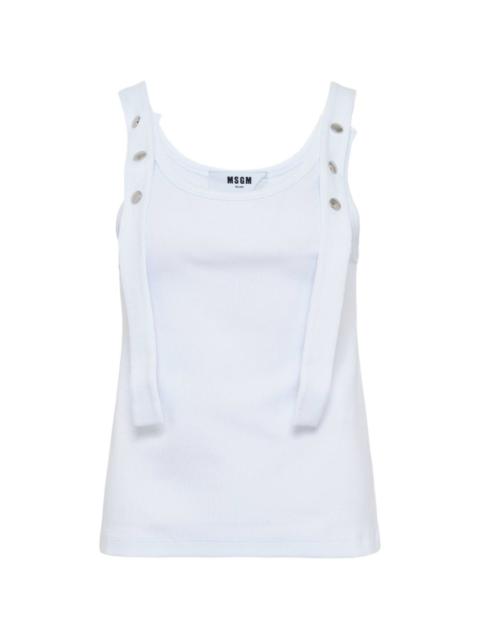 MSGM button-detail tank top