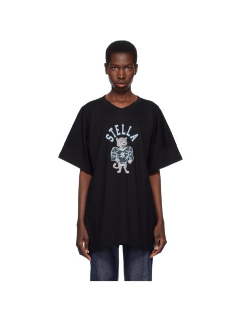 Stella McCartney Black Leopard Mascot T-shirt
