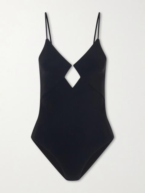 Zimmermann Roselight Diamond Wire swimsuit Black