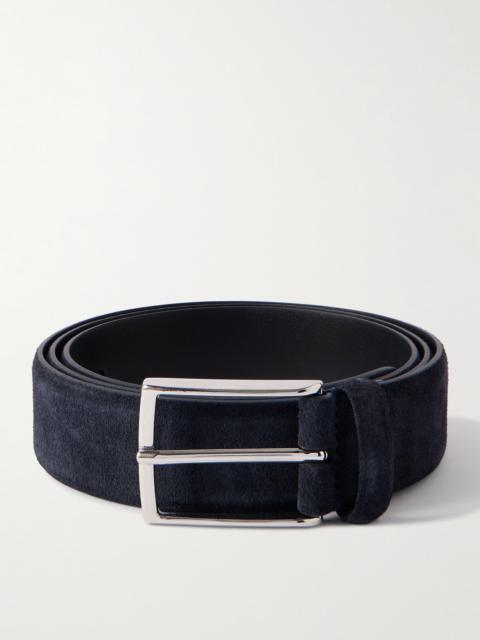 Anderson's 3.5cm Navy Suede Belt