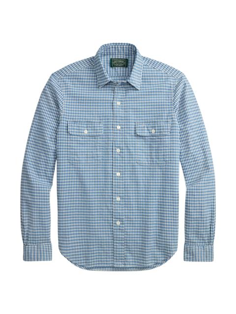 Polo Ralph Lauren Men's Gingham Cotton Button-Front Shirt - Indigo Cream
