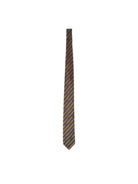 Dries Van Noten Flannel Check Cotton Tie