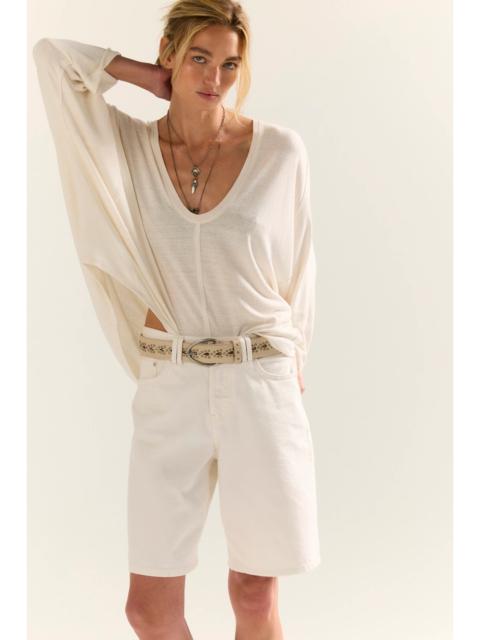 FREE PEOPLE We The Free Like No Other Silk Long Sleeve Tee