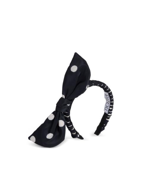 PATOU polka dot-pattern bow-detail headband