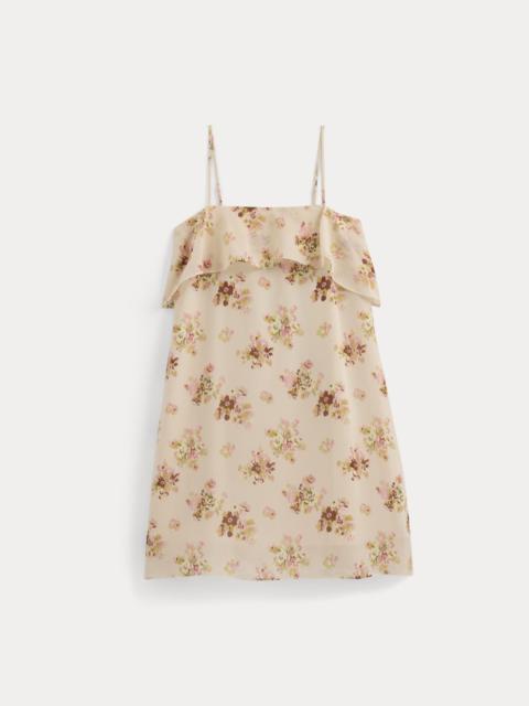 EVERLANE SCARF-TIE MINI DRESS IN SILK GEORGETTE
