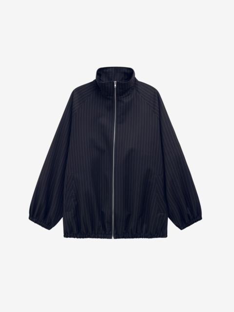 The Frankie Shop Baxter Track Jacket - Navy/White Pinstripe