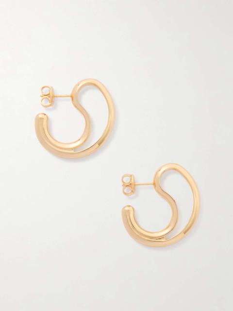 Gold-plated silver earrings