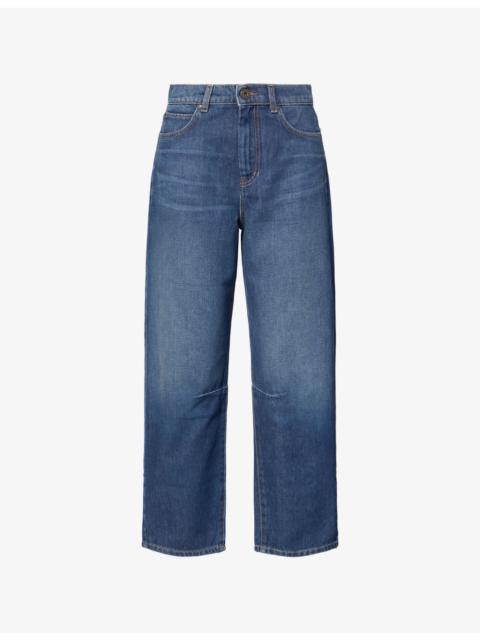 WEEKEND Max Mara Barrel-Leg Mid-Rise Denim Jeans