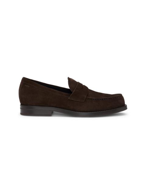 BOSS DRESSLETIC PENNY LOAFERS IN SUEDE