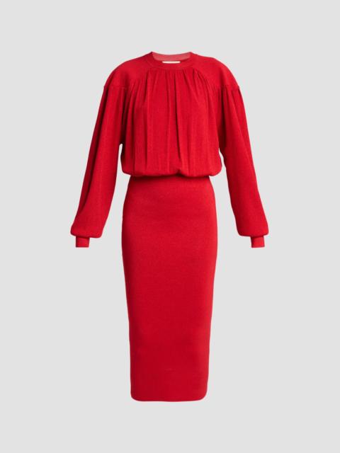 Isabel Marant Women's Aliza Midi Dress - Deep Red
