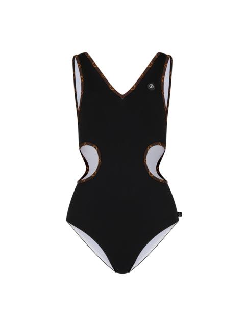 Louis Vuitton Monogram Trim One-Piece Swimsuit