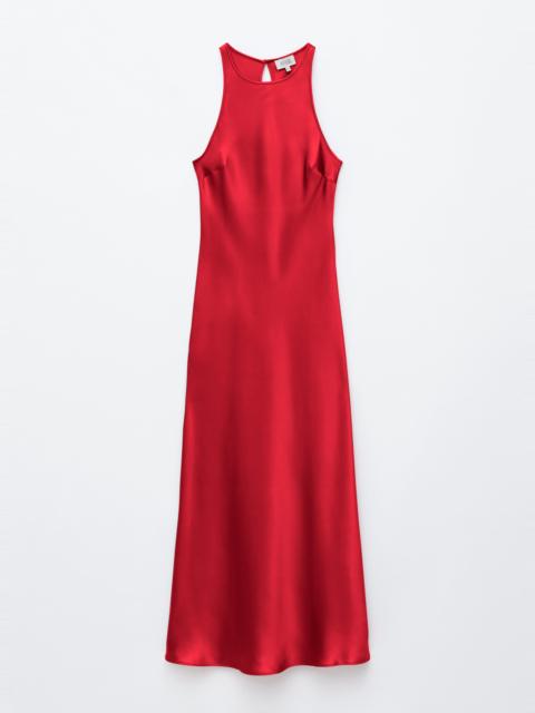 & Other Stories Sleeveless Satin Midi Dress