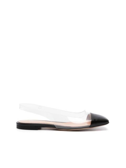 Plexi ballet flats