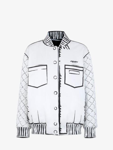 FENDI Fendi Roma Joshua Vides silk bomber