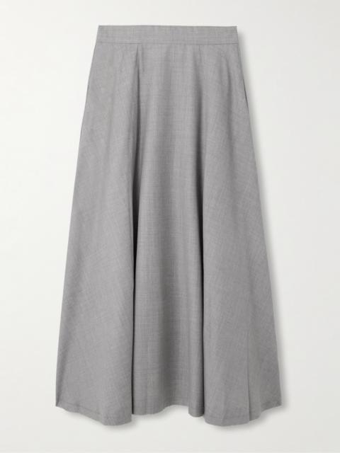 SA SU PHI Lauren Frayed Wool Maxi Skirt