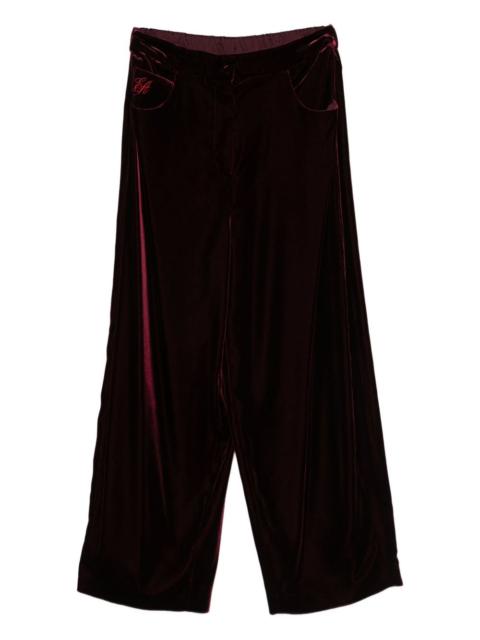EMPORIO ARMANI velvet trousers