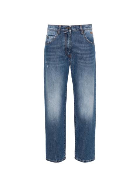 MSGM mid-rise cropped jeans