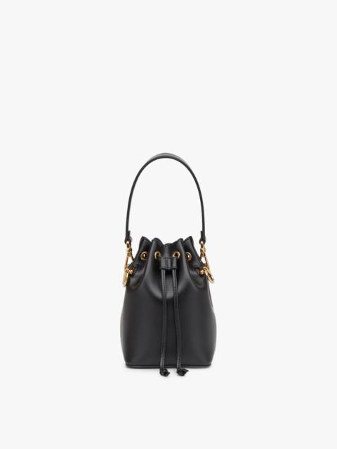 Black leather mini-bag