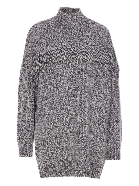 ESSENTIEL ANTWERP high-neck fringe-detail sweater