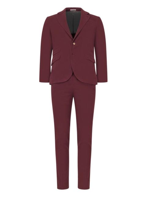 Brunello Cucinelli notched pleated suit