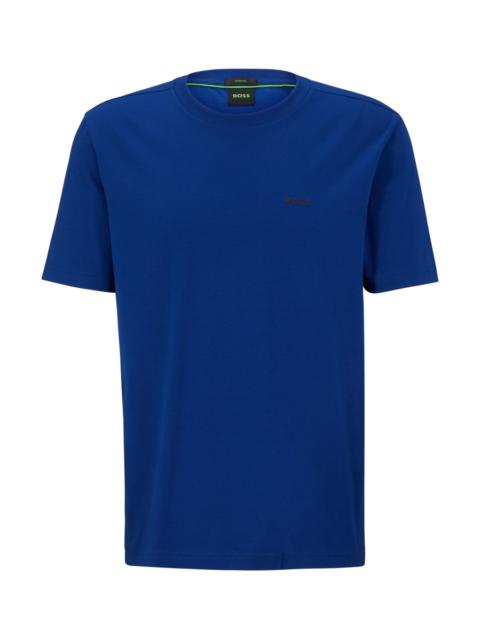 BOSS REGULAR-FIT T-SHIRT IN STRETCH COTTON WITH SIDE TAPE